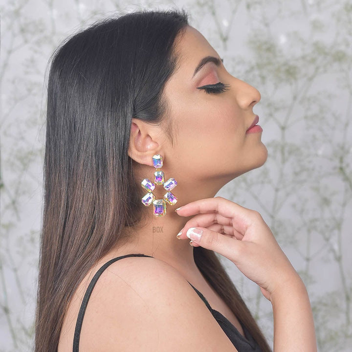 Bling Box Jewellery Rainbow Hued Drop Earrings Jewellery