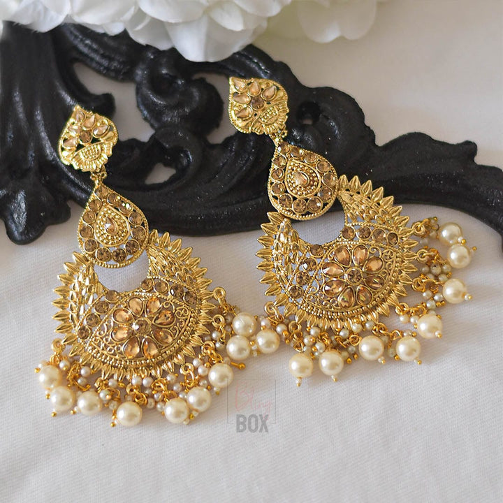 Bling Box Jewellery Royal Affair Gold Earrings Jewellery