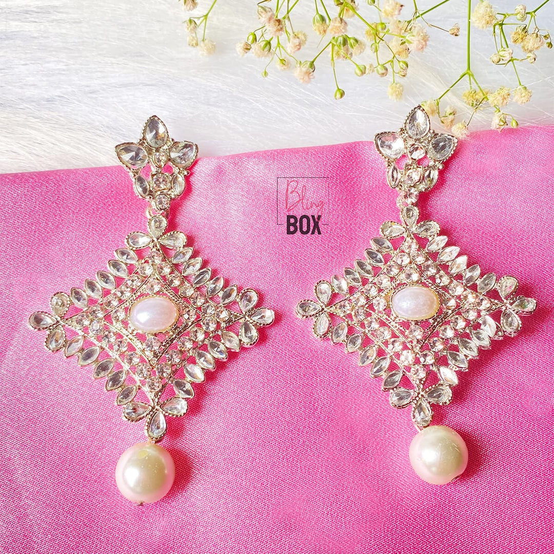 Bling Box Jewellery Silver Pearl Celebration Earrings Jewellery