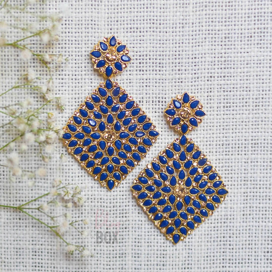 Bling Box Jewellery Statement Crystal Diamond Earrings Jewellery