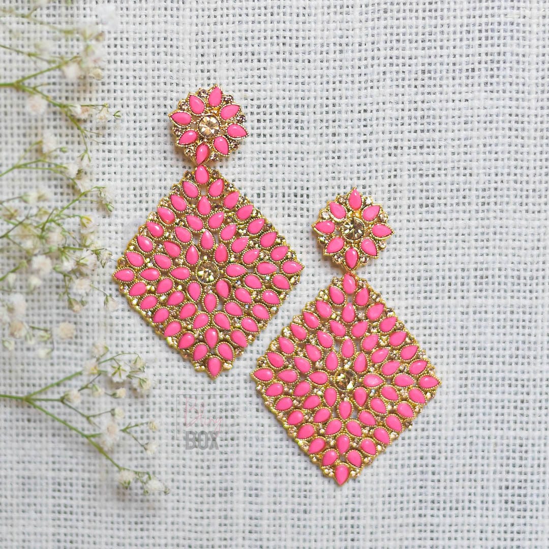 Bling Box Jewellery Statement Crystal Diamond Earrings Jewellery