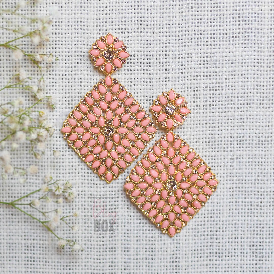 Bling Box Jewellery Statement Crystal Diamond Earrings Jewellery