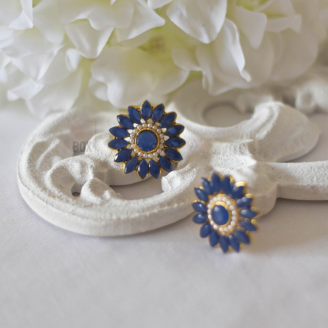 Bling Box Jewellery Statement Floral Studs Jewellery