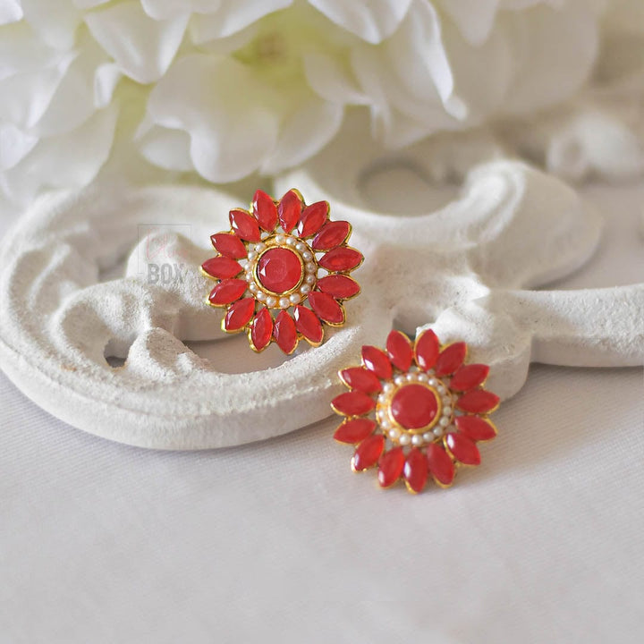Bling Box Jewellery Statement Floral Studs Jewellery