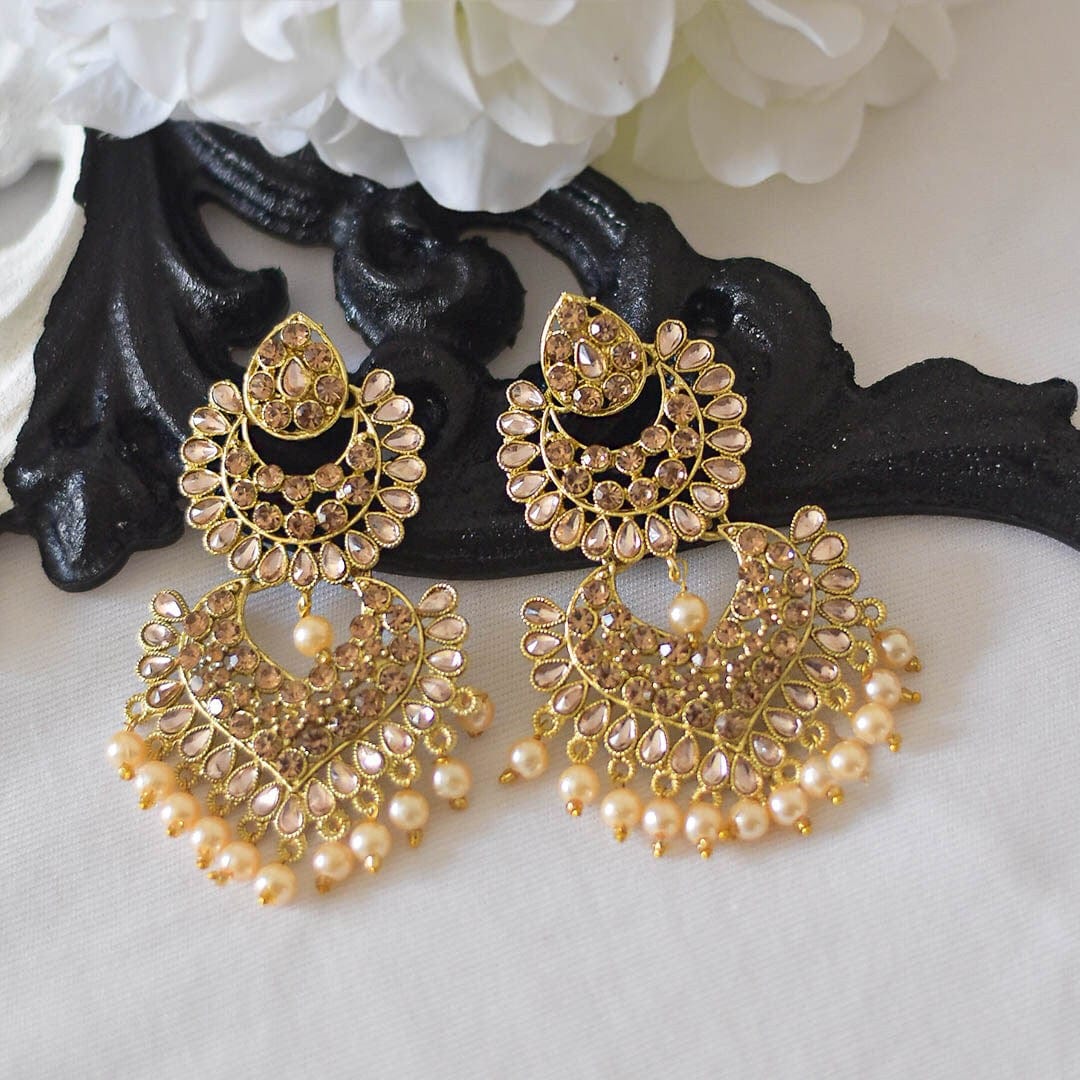 Statement Multi Layered Gold Earrings – Bling Box