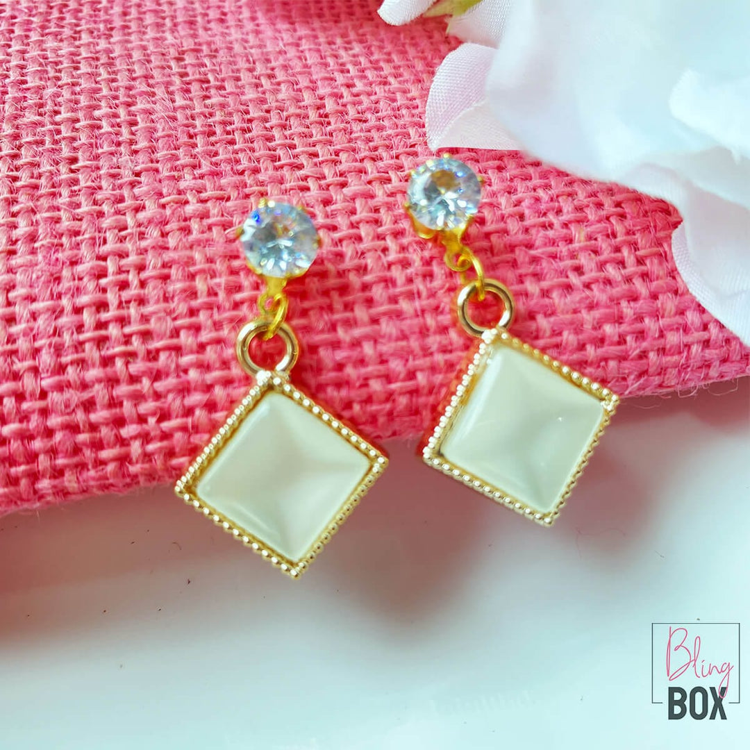Bling Box  Tiny Opal Danglers Jewellery