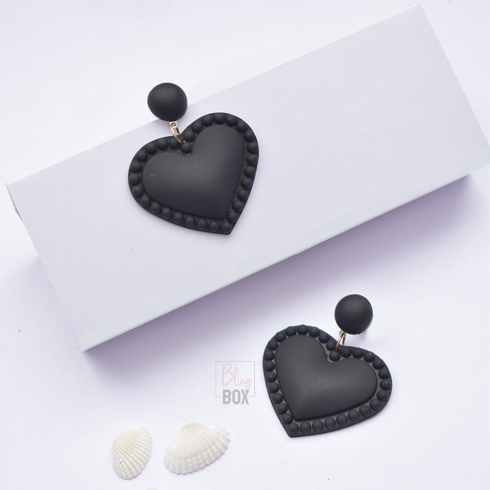 Bling Box Jewellery Trendy Heart Shaped Earrings Jewellery