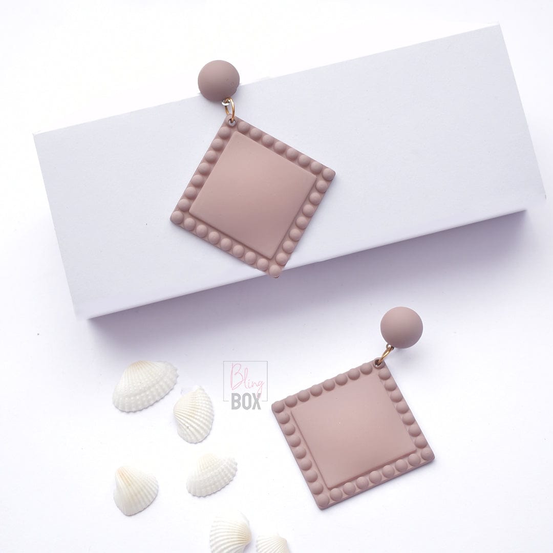 Bling Box Jewellery Trendy Square  Shaped Earrings Jewellery