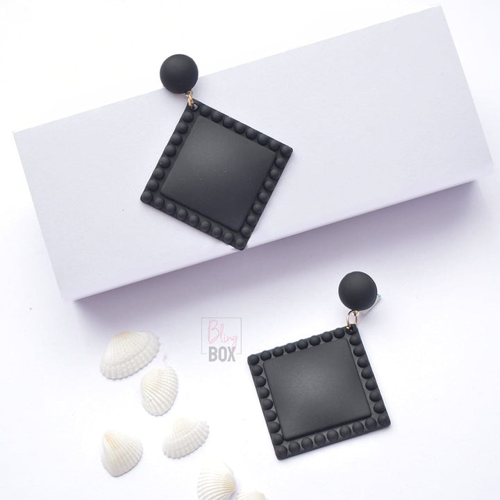 Bling Box Jewellery Trendy Square  Shaped Earrings Jewellery