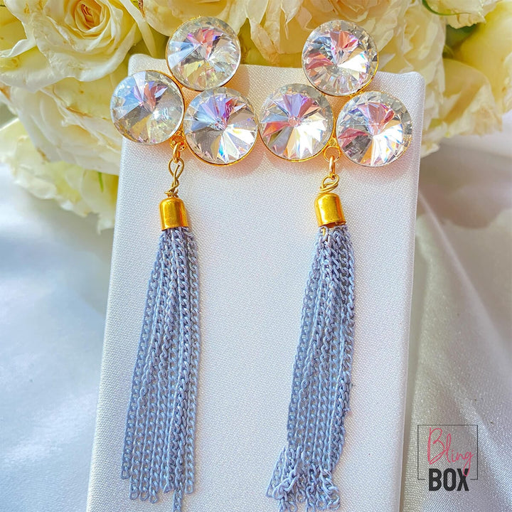 Bling Box Jewellery Trinity Tassel Earrings Jewellery