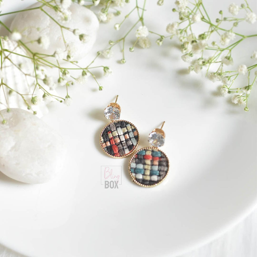 Bling Box Jewellery Weaved Circle Earrings Jewellery
