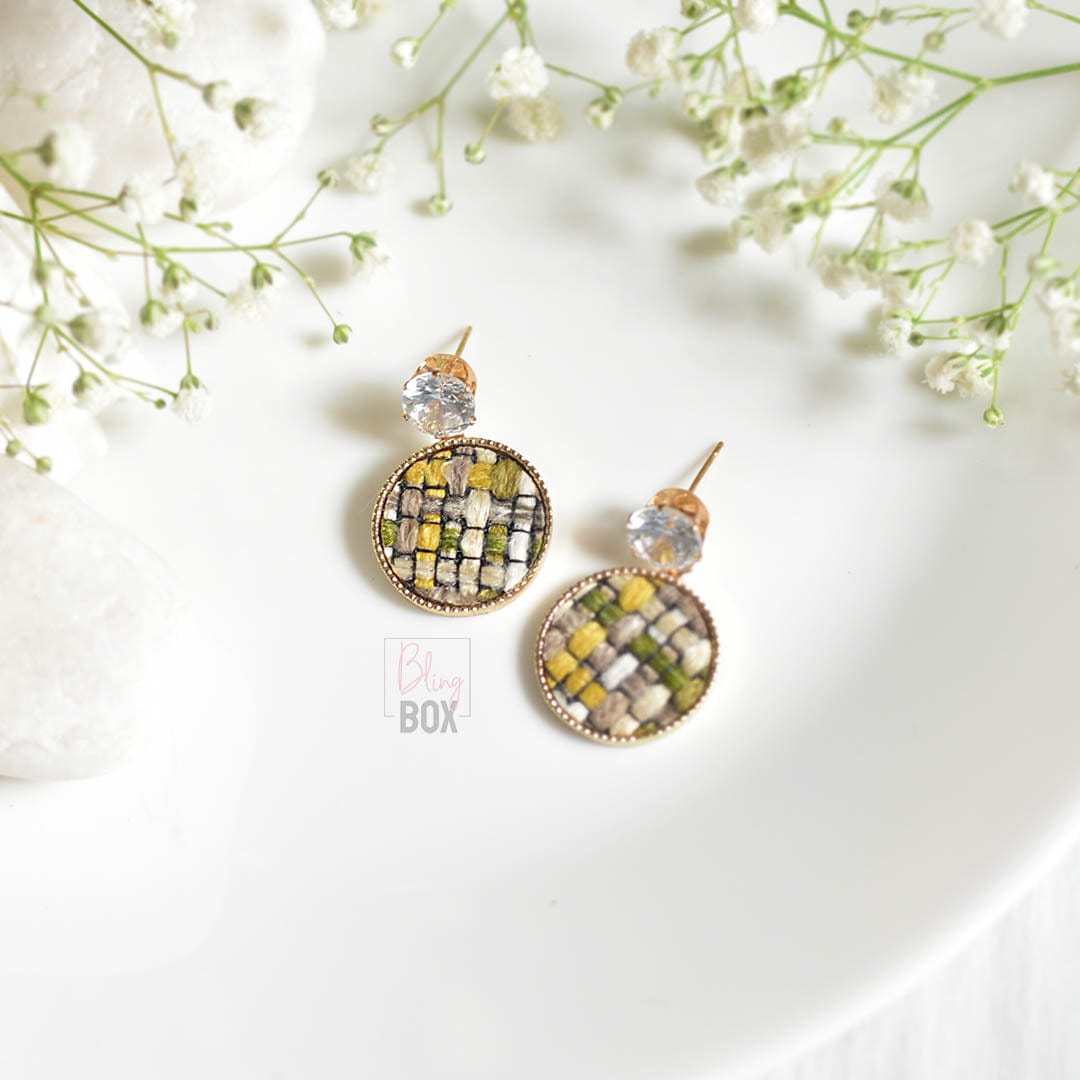 Bling Box Jewellery Weaved Circle Earrings Jewellery