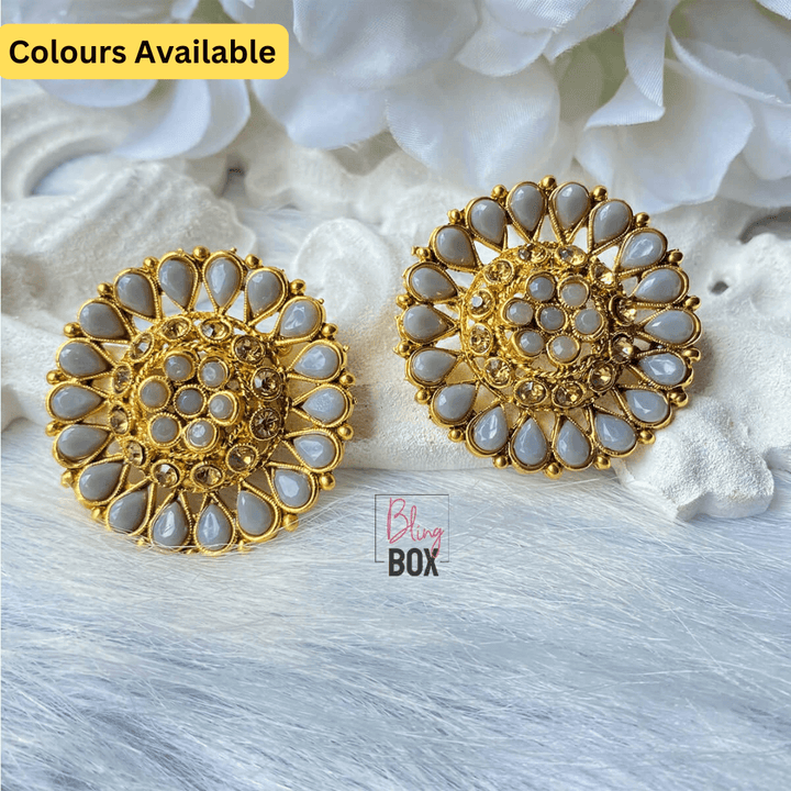 Rich Look-Floral Studs