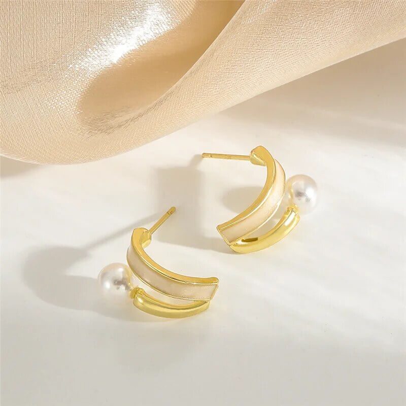 Buy DESTINY JEWEL'S Gold Finish Korean Stone Decor Stone Decor Earrings For  Women & Girls Cubic Zirconia Alloy Stud Earring () Online at Best Prices in  India - JioMart.