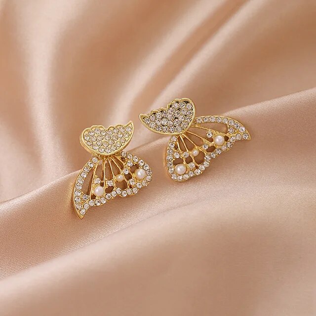 Gold plated moon star western earrings for women - Silvermerc Designs -  4250525