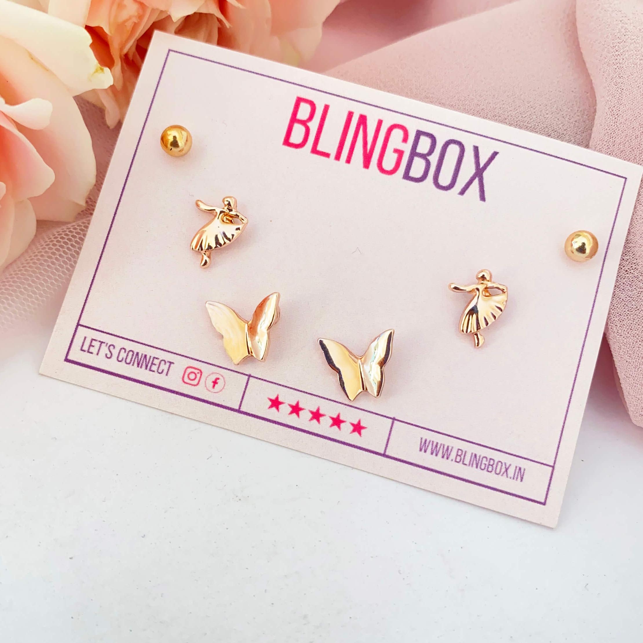 Girl Boss Paperclip Diamond Earrings | Little Birdies