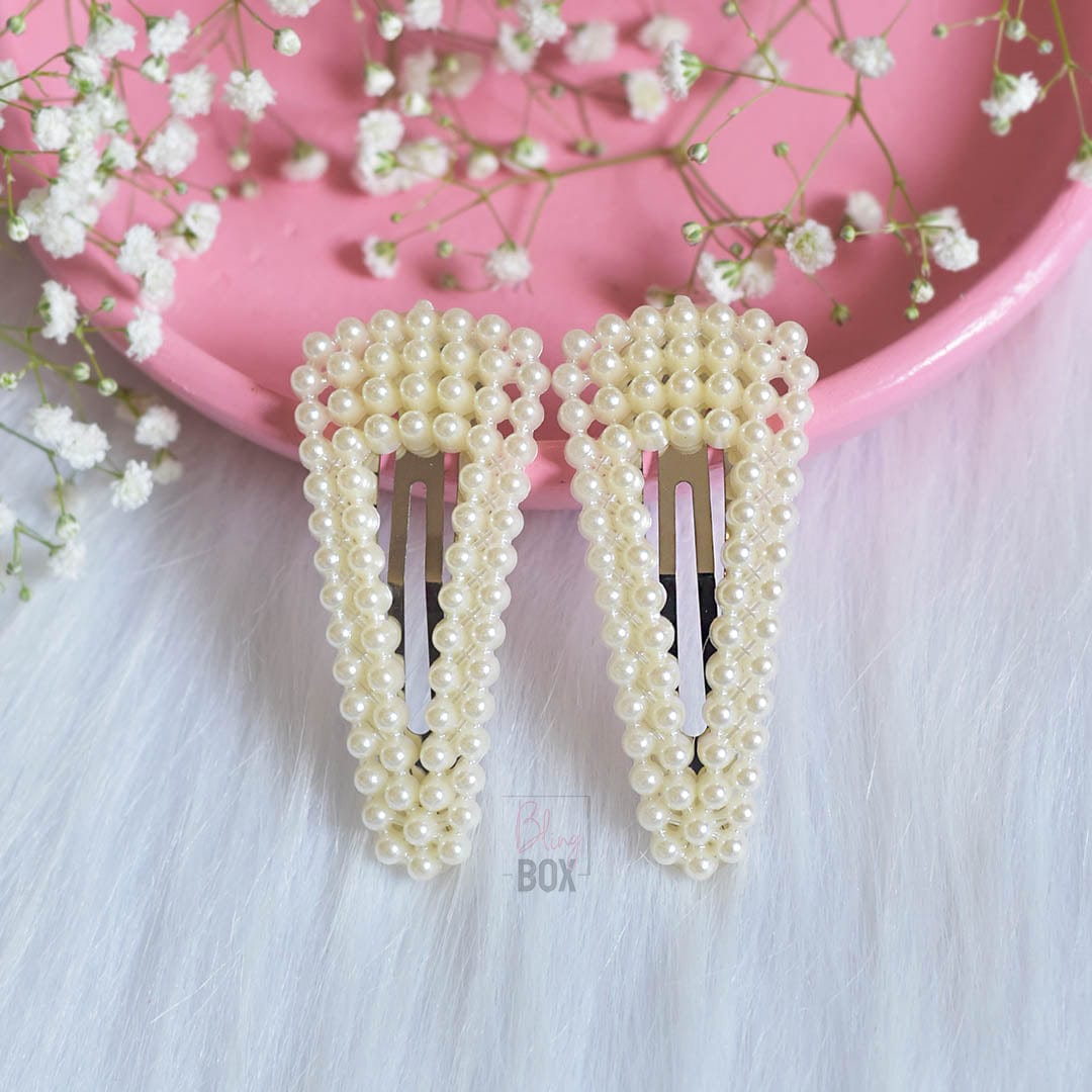 Bling Box Jewellery Casual Pearl Hair Clips Jewellery 