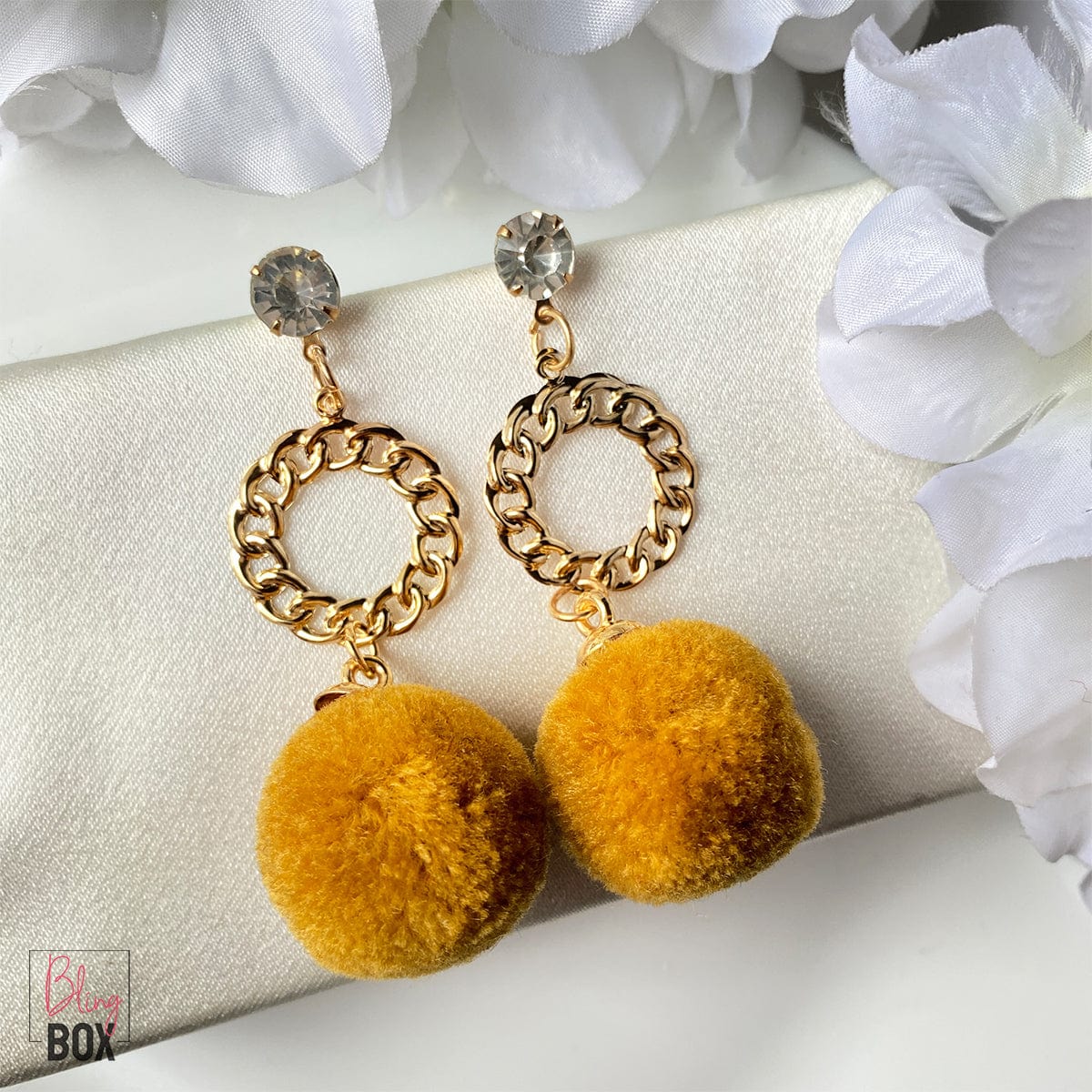 Pom pom hot sale earrings price