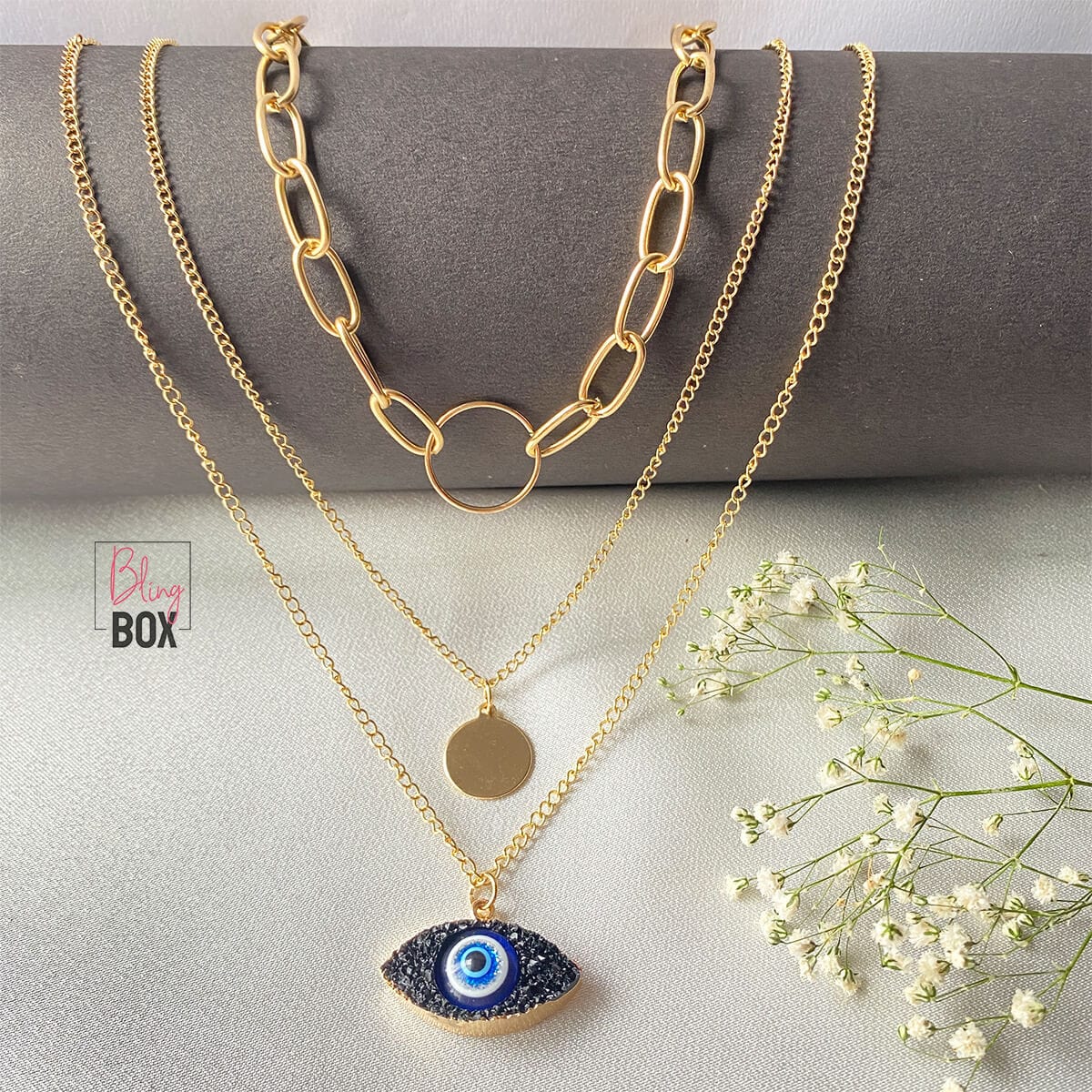 925 Silver Evil Eye Pendant Eye Shaped Necklace Gold | Australia – Sydney  Grand Bazaar