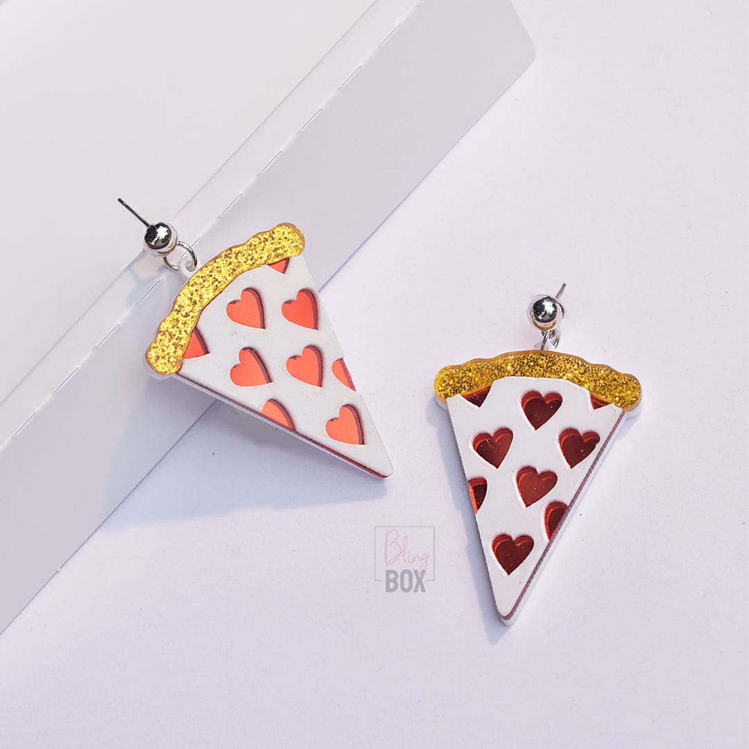 Bling Box Jewellery Pizza Love Earrings Jewellery 