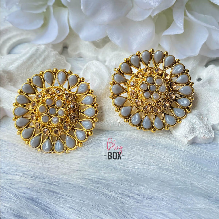 Bling Box Jewellery Rich Look-Floral Studs Jewellery 