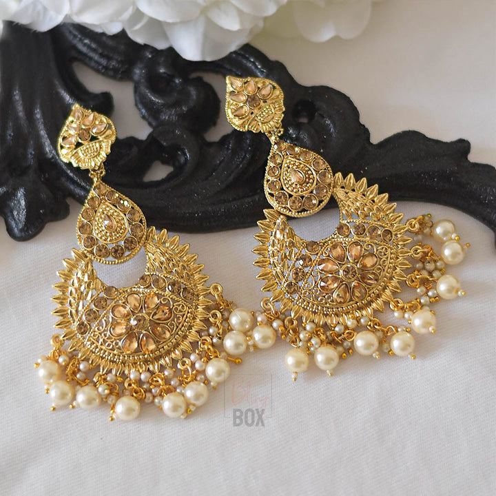Bling Box Jewellery Royal Affair Gold Earrings Jewellery 