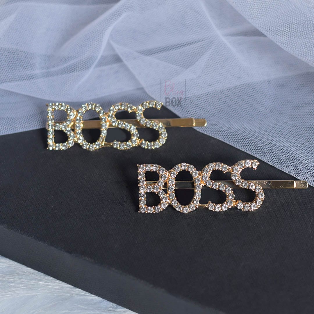 Bling Box Jewellery Statement Boss Hair Clip Jewellery 