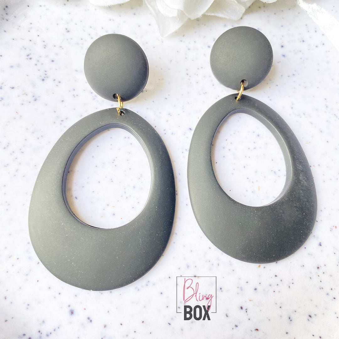 Bling Box Jewellery Stylish Oval Earrings Jewellery 