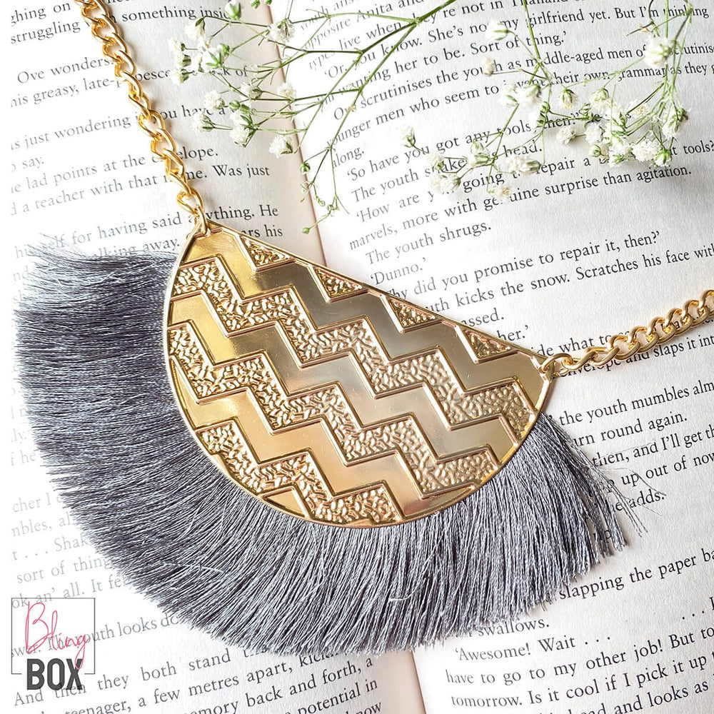 Bling Box Jewellery Trendy Tassel Boho Necklace Jewellery 