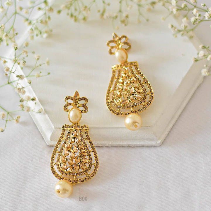 Bling Box Jewellery Unique Embellished Gold Earrings Jewellery 