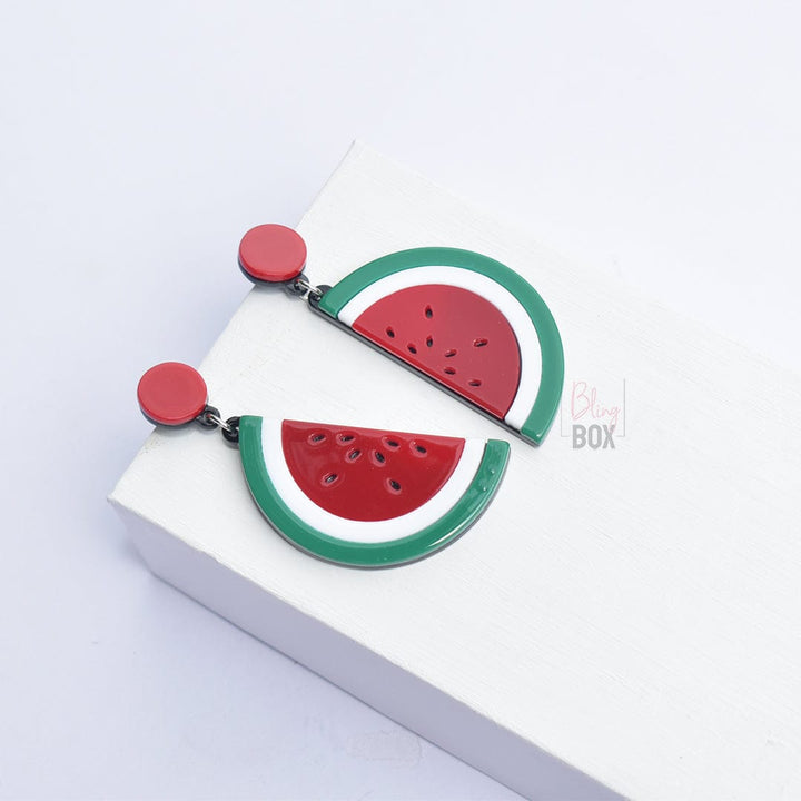 Bling Box Jewellery Watermelon Acrylic Earrings Jewellery 